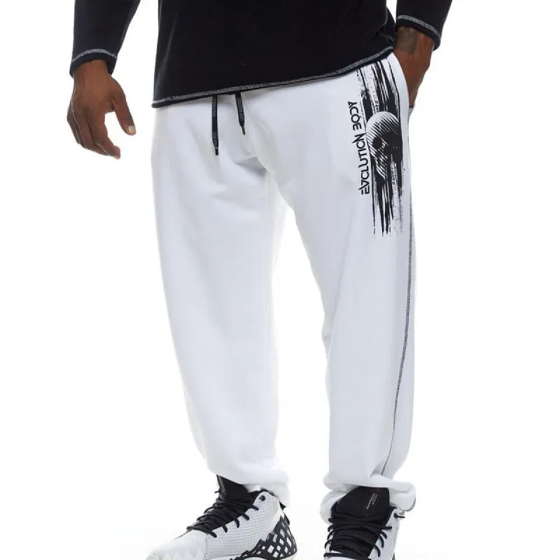 Men's Printed Elastic Waist Sports Loose Running Pants 62888830X sold by Manly
