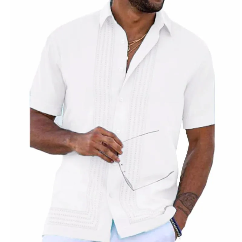 Men's Vintage Print Lapel Short Sleeve Shirt 73060353Y sold by Manly product image thumbnail 2