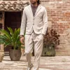 Men's Retro Solid Color Corduroy Notch Lapel Two Buttons Blazer 71192135Z sold by Manly