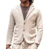Men's Retro Solid Color Corduroy Notch Lapel Two Buttons Blazer 71192135Z sold by Manly
