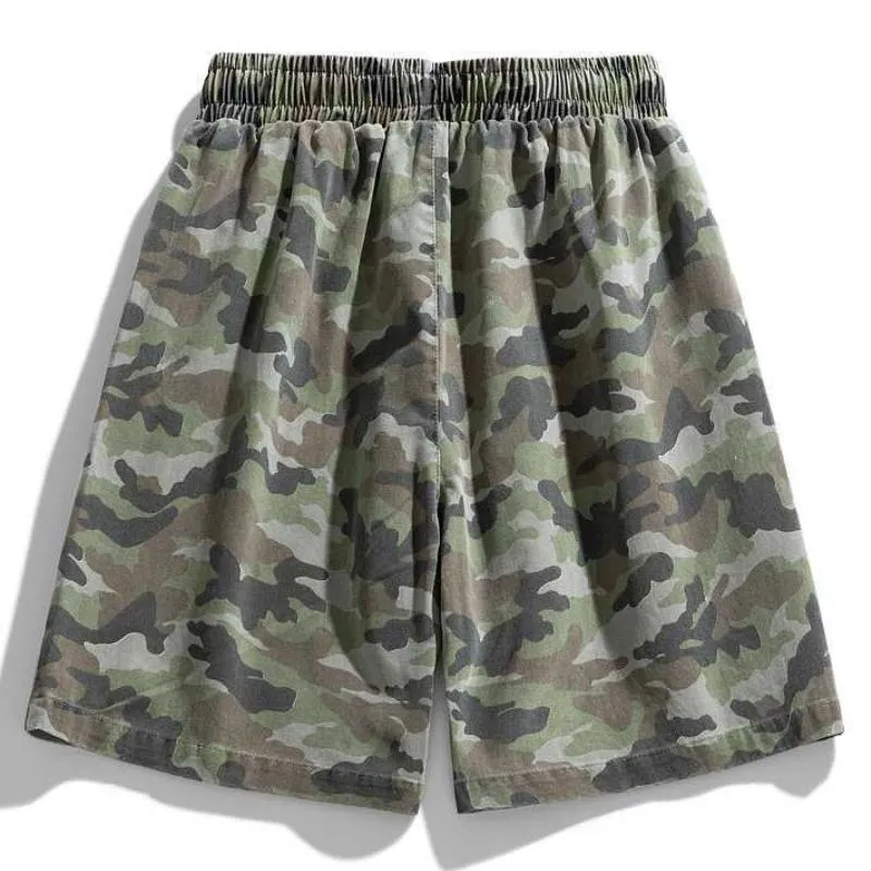 Men's Casual Thin Washed Camouflage Loose Cargo Shorts 10051908M sold by Manly product image thumbnail 4