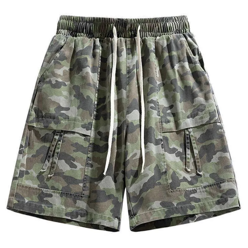 Men's Casual Thin Washed Camouflage Loose Cargo Shorts 10051908M sold by Manly product image thumbnail 3