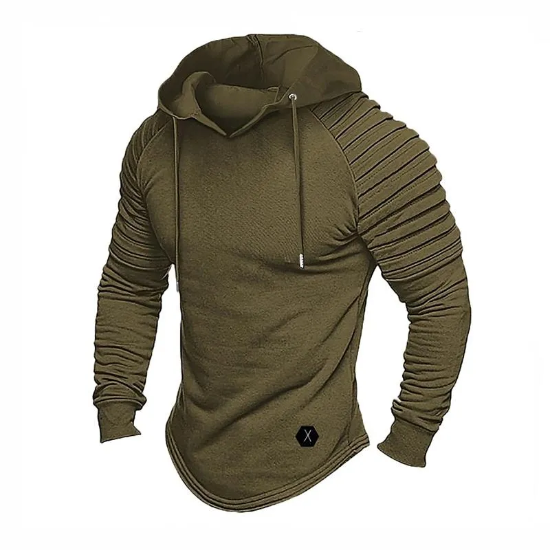 Men's Solid Plush Long Sleeve Loose Casual Hoodie 15405229Z sold by Manly product image thumbnail 4