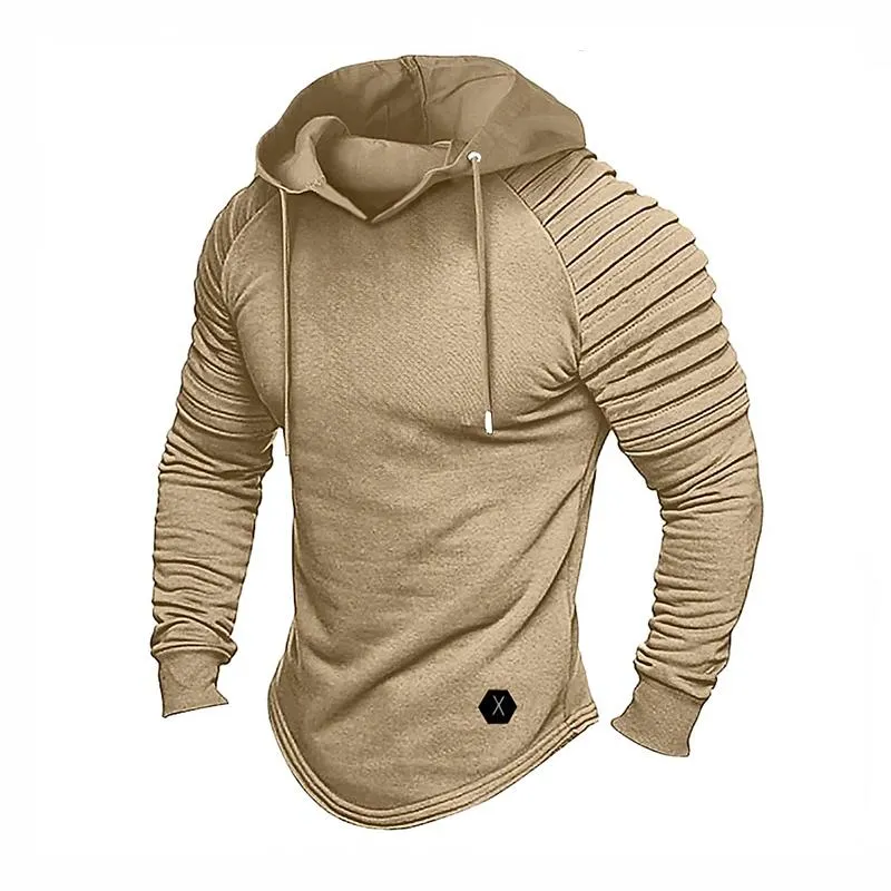 Men's Solid Plush Long Sleeve Loose Casual Hoodie 15405229Z sold by Manly product image thumbnail 3