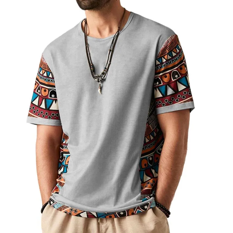 Men's Printed Casual Short Sleeve Crew Neck T-Shirt 15863640X sold by Manly product image thumbnail 4