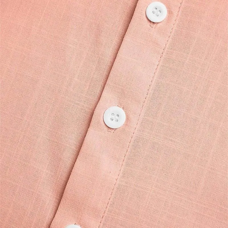 Men's Linen Henley Short Sleeve Shirt 84585635Y sold by Manly product image thumbnail 4