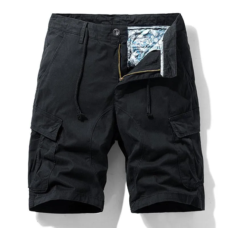 Men's Casual Cotton Loose Multi-Pocket Cargo Shorts 05420553M sold by Manly product image thumbnail 3