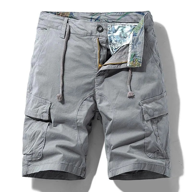Men's Casual Cotton Loose Multi-Pocket Cargo Shorts 05420553M sold by Manly product image thumbnail 2