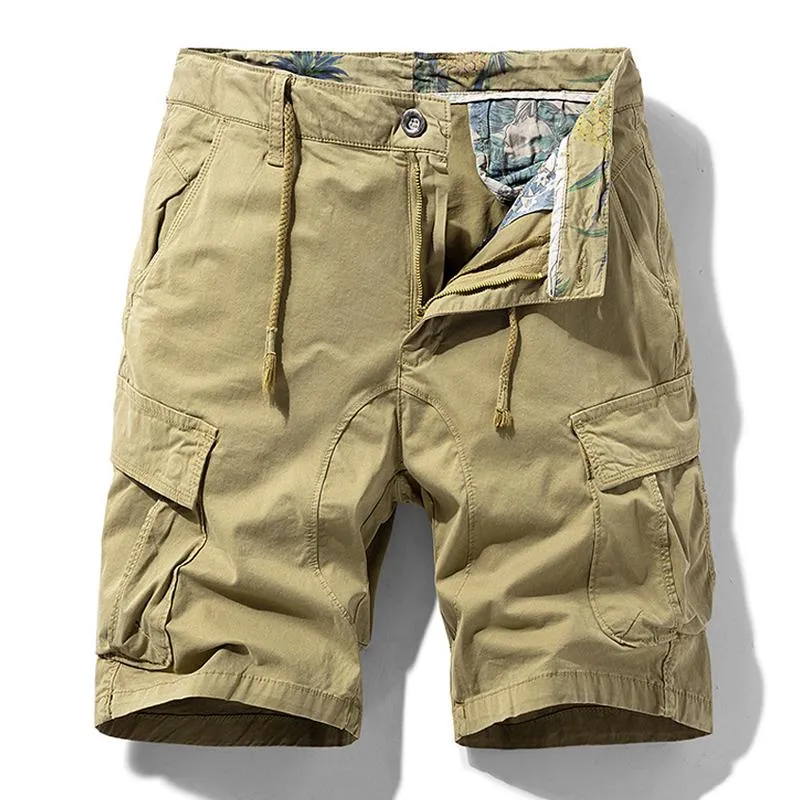 Men's Casual Cotton Loose Multi-Pocket Cargo Shorts 05420553M sold by Manly product image thumbnail 4