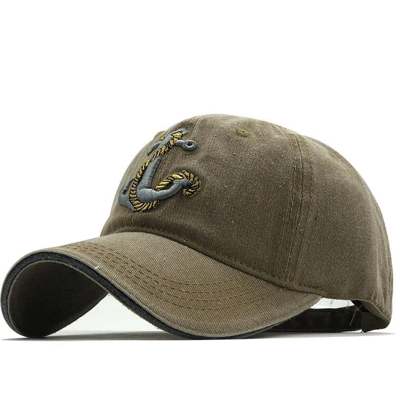 Men's Vintage Anchor Embroidered Baseball Cap 75075229TO sold by Manly product image thumbnail 2