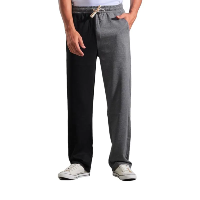 Men's Color Block Loose Elastic Waist Cotton Casual Sports Pants 63623172Z sold by Manly