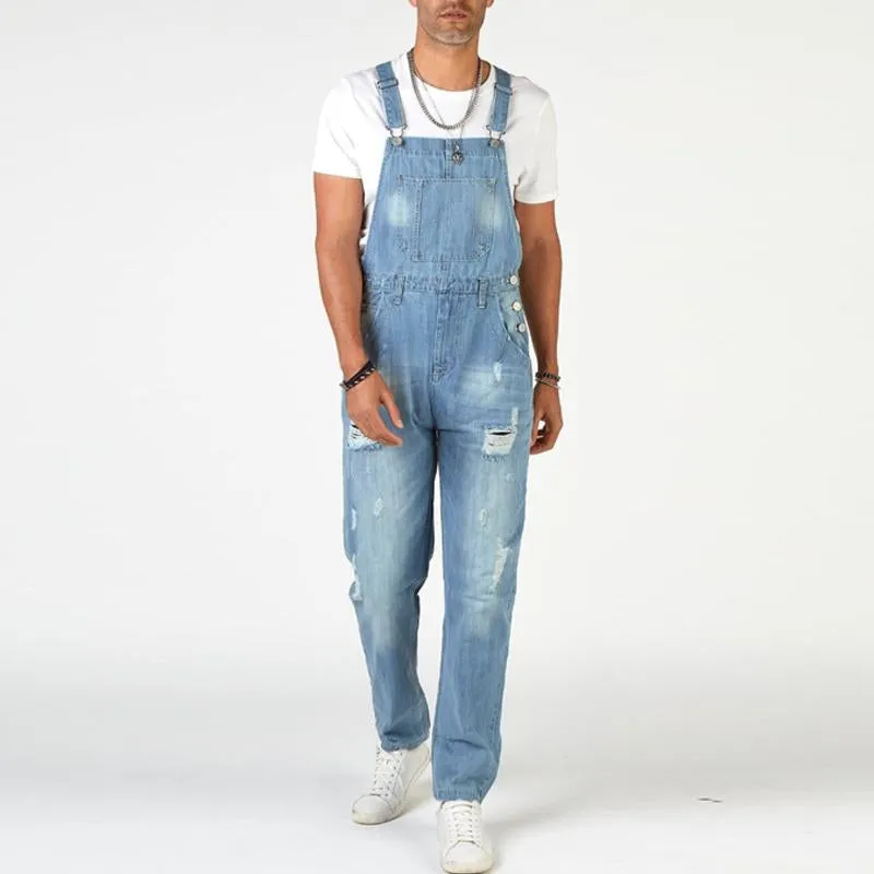 Men's Vintage Ripped Denim Overalls 13051552Y sold by Manly product image thumbnail 2