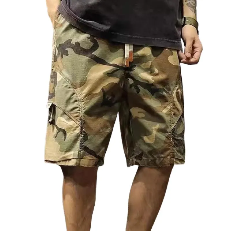 Men's Camouflage Loose Straight Cargo Shorts 99809928Z sold by Manly