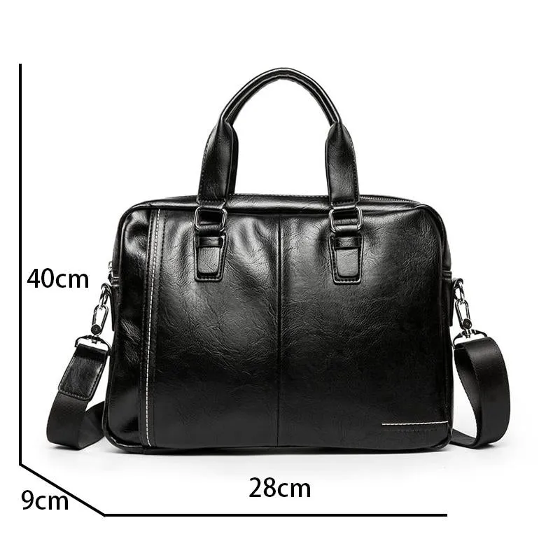 Men's Solid Color Briefcase 16719509Y sold by Manly product image thumbnail 3