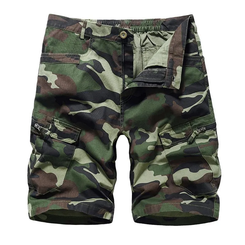Men's Casual Camo Multi-Pocket Cargo Shorts 13611064Y sold by Manly