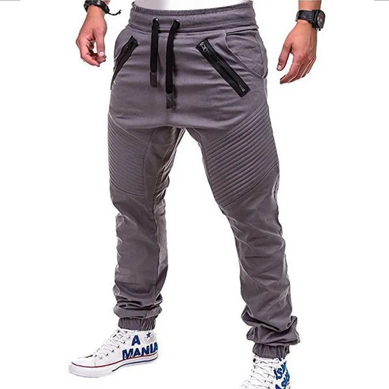 Men's Casual Lace-up Elastic Waist Loose Sweat Pants 27096396M sold by Manly product image thumbnail 3