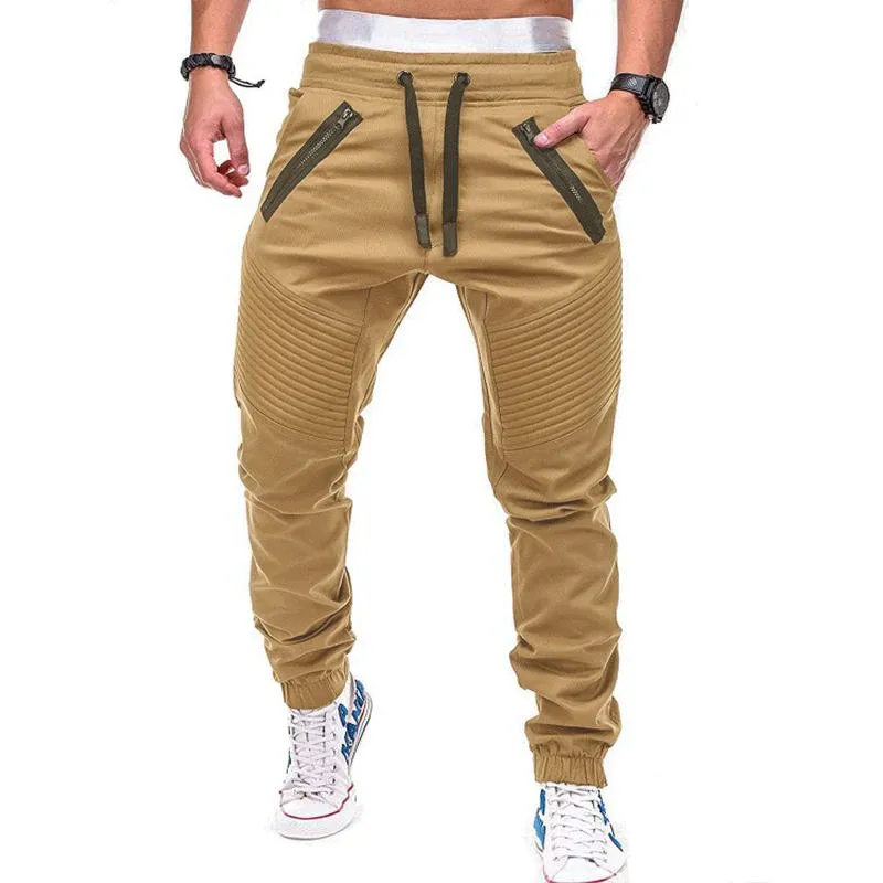Men's Casual Lace-up Elastic Waist Loose Sweat Pants 27096396M sold by Manly