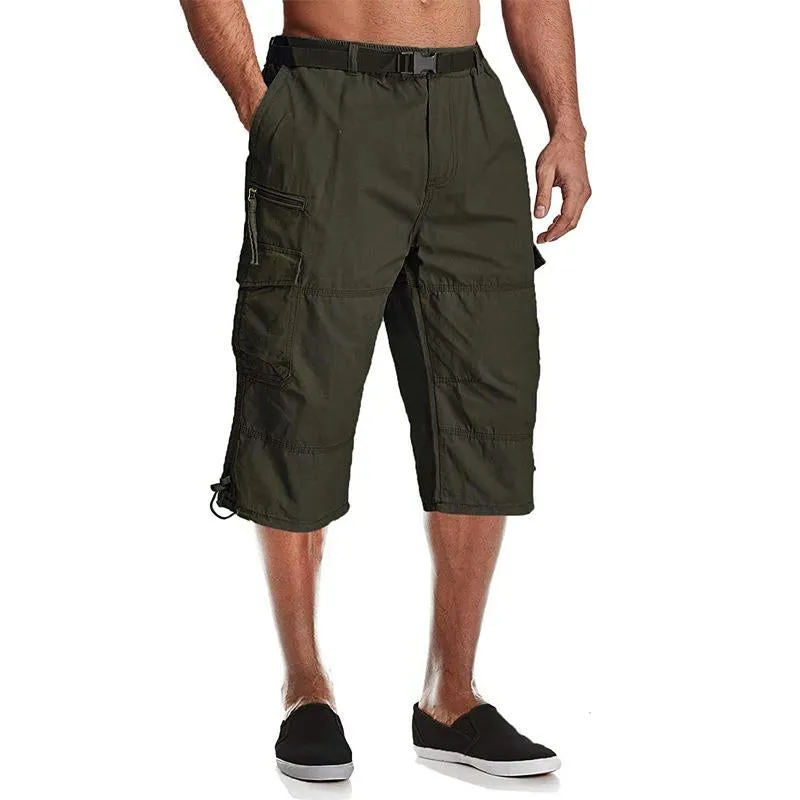 Men's Casual Multi-Pocket Cropped Cargo Pants 28424239Y sold by Manly product image thumbnail 4