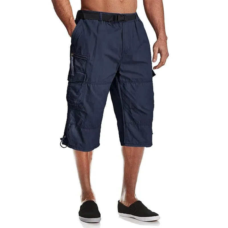 Men's Casual Multi-Pocket Cropped Cargo Pants 28424239Y sold by Manly product image thumbnail 3