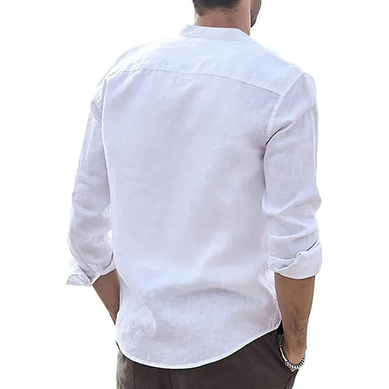 Men's Casual Solid Color Long Sleeve Shirt 22483968Y sold by Manly product image thumbnail 2
