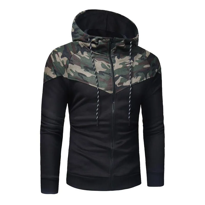 Men's Camouflage Zip-Up Hoodie 52275869X sold by Manly product image thumbnail 3