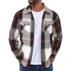 Men's Plaid Flannel Long Sleeve Lapel Jacket 76457377X sold by Manly