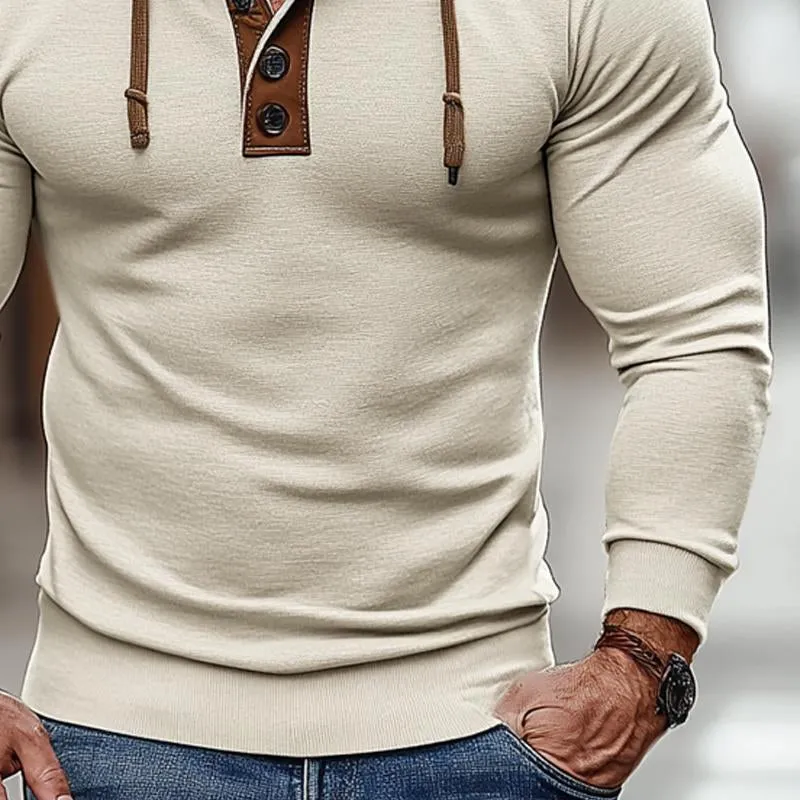 Men's Vintage Colorblock Casual Sports Hoodie 67351956X sold by Manly product image thumbnail 3