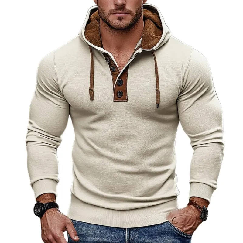 Men's Vintage Colorblock Casual Sports Hoodie 67351956X sold by Manly