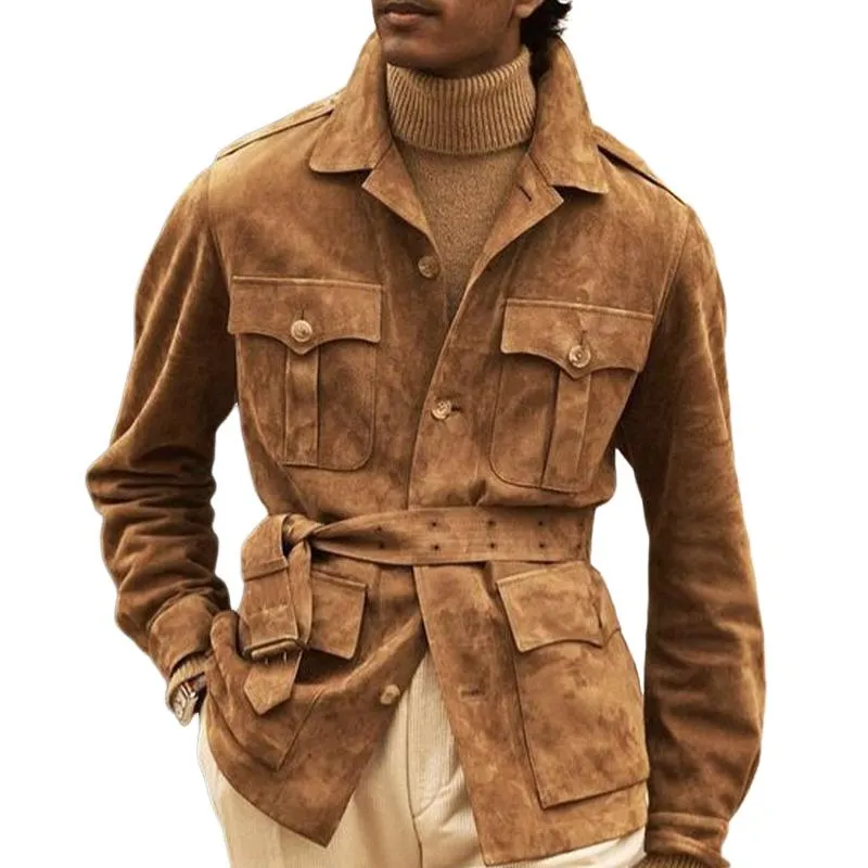 Men's Vintage Suede Multi-Pocket Blazer 69431407X sold by Manly