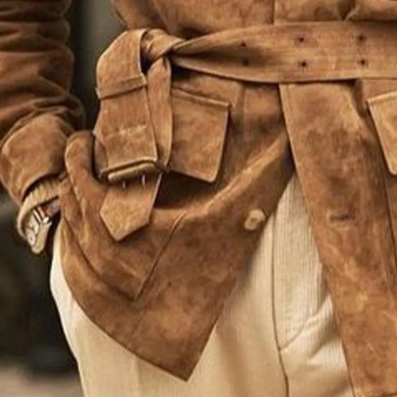 Men's Vintage Suede Multi-Pocket Blazer 69431407X sold by Manly product image thumbnail 4