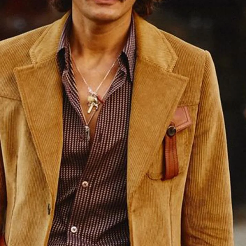 Men's Vintage Corduroy Multi-Pocket Blazer 66611080X sold by Manly product image thumbnail 3