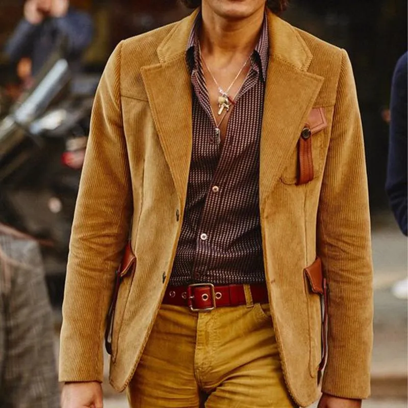 Men's Vintage Corduroy Multi-Pocket Blazer 66611080X sold by Manly product image thumbnail 2