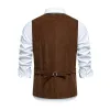 Men's Vintage Contrast Embroidery Single Breasted Suit Vest (Shirt Excluded) 42440758M sold by Manly