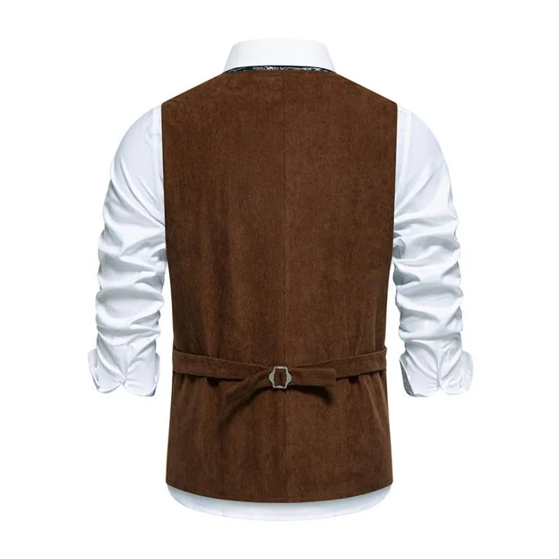 Men's Vintage Contrast Embroidery Single Breasted Suit Vest (Shirt Excluded) 42440758M sold by Manly product image thumbnail 5