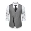 Men's Vintage Slant Placket Zipper Slim Fit Suit Vest (Shirt Excluded) 05897386M sold by Manly