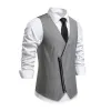 Men's Vintage Slant Placket Zipper Slim Fit Suit Vest (Shirt Excluded) 05897386M sold by Manly