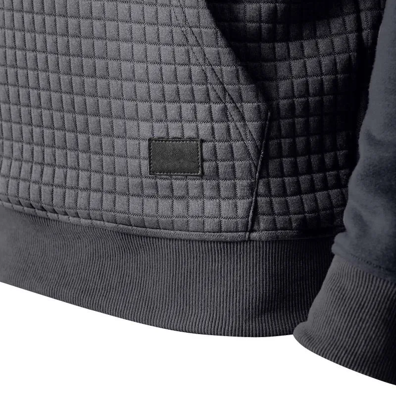 Men's Casual Waffle Colorblock Hooded Sweatshirt 99362619Y sold by Manly product image thumbnail 3