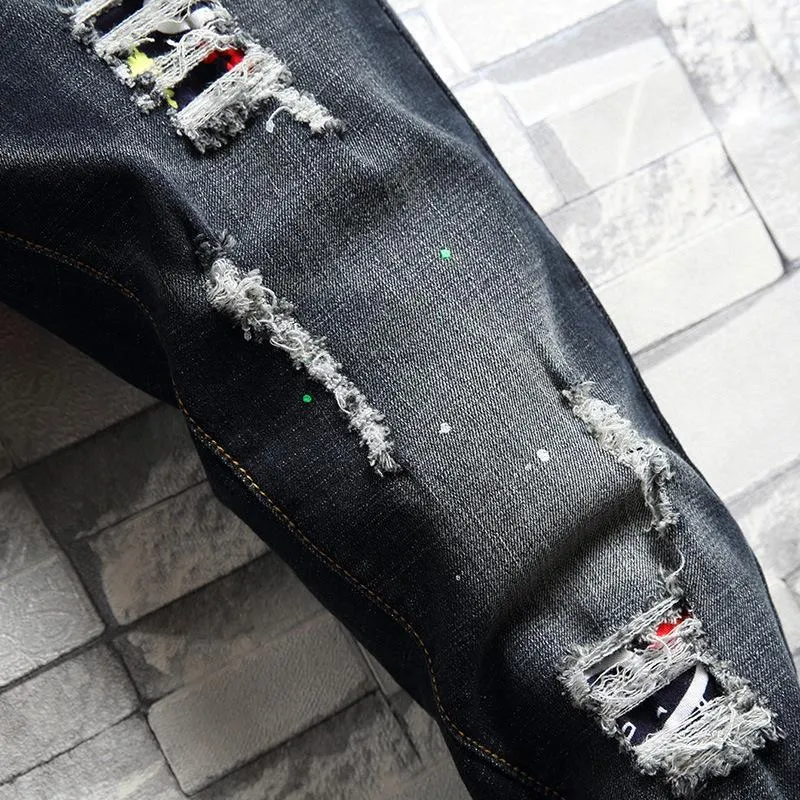 Men's Ripped Stretch Slim Jeans 18085019Y sold by Manly product image thumbnail 5