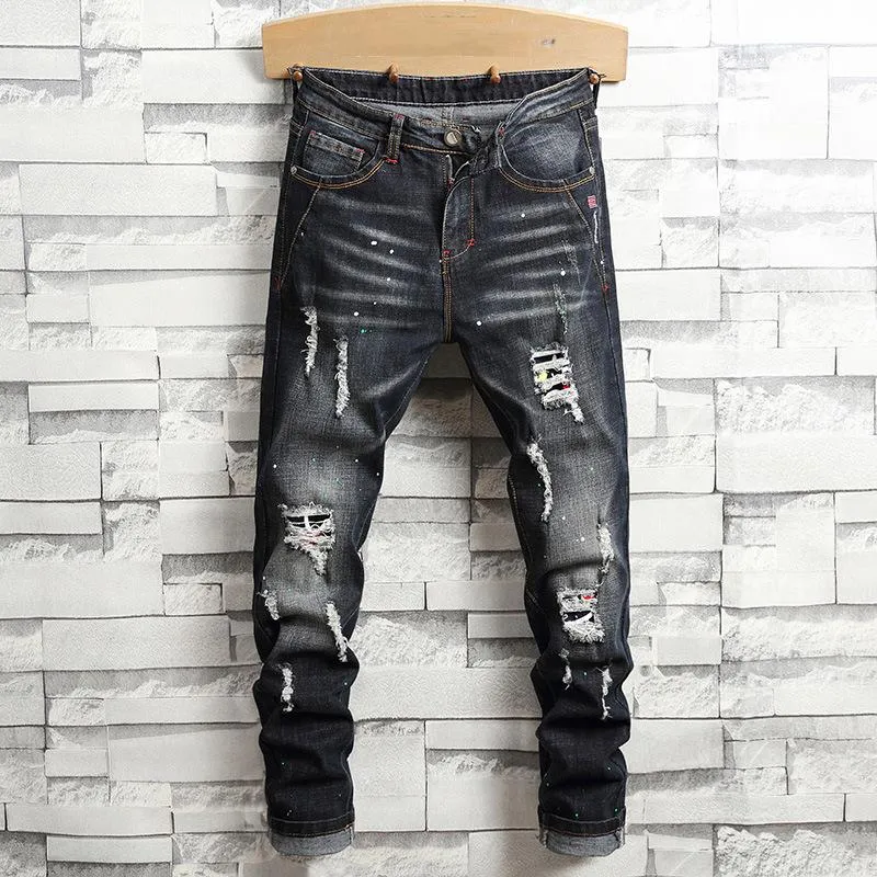 Men's Ripped Stretch Slim Jeans 18085019Y sold by Manly product image thumbnail 2