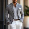 Men's Vintage Wool Blend Notch Lapel Single Breasted Slim Fit Blazer 38505340M sold by Manly