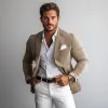 Men's Vintage Corduroy Notch Lapel Single Breasted Slim Fit Blazer 22077917M sold by Manly