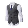 Men's Vintage Houndstooth V Neck Single Breasted Casual Vest 78986284Z sold by Manly