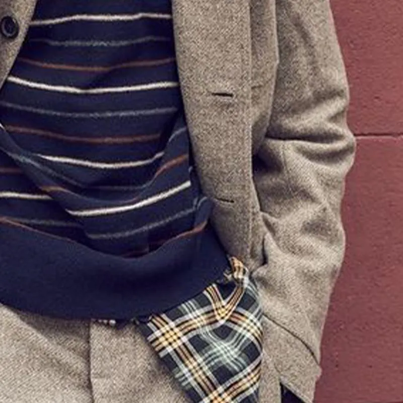 Men's Vintage Casual Twill Lapel Jacket 83806826X sold by Manly product image thumbnail 4