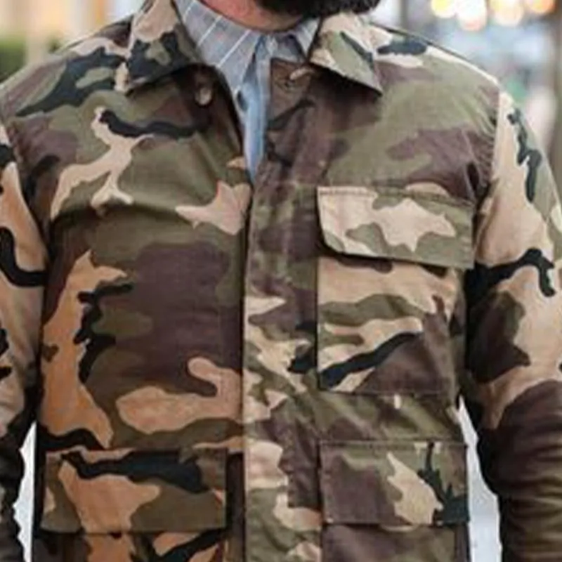 Men's Vintage Camouflage Single Breasted Lapel Jacket 14186497X sold by Manly product image thumbnail 3