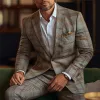 Men's Retro Casual Check Print Pocket Blazer 67367289TO sold by Manly