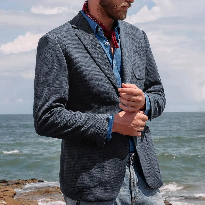 Men's Solid Color Business Casual Blazer 91191111Y sold by Manly product image thumbnail 2