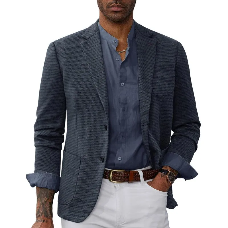 Men's Solid Color Business Casual Blazer 91191111Y sold by Manly