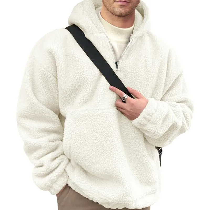 Men's Loose Casual Zip Polar Fleece Hoodie 34175513X sold by Manly product image thumbnail 5