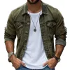 Men's Vintage Washed Single Breasted Lapel Jacket 08869948X sold by Manly