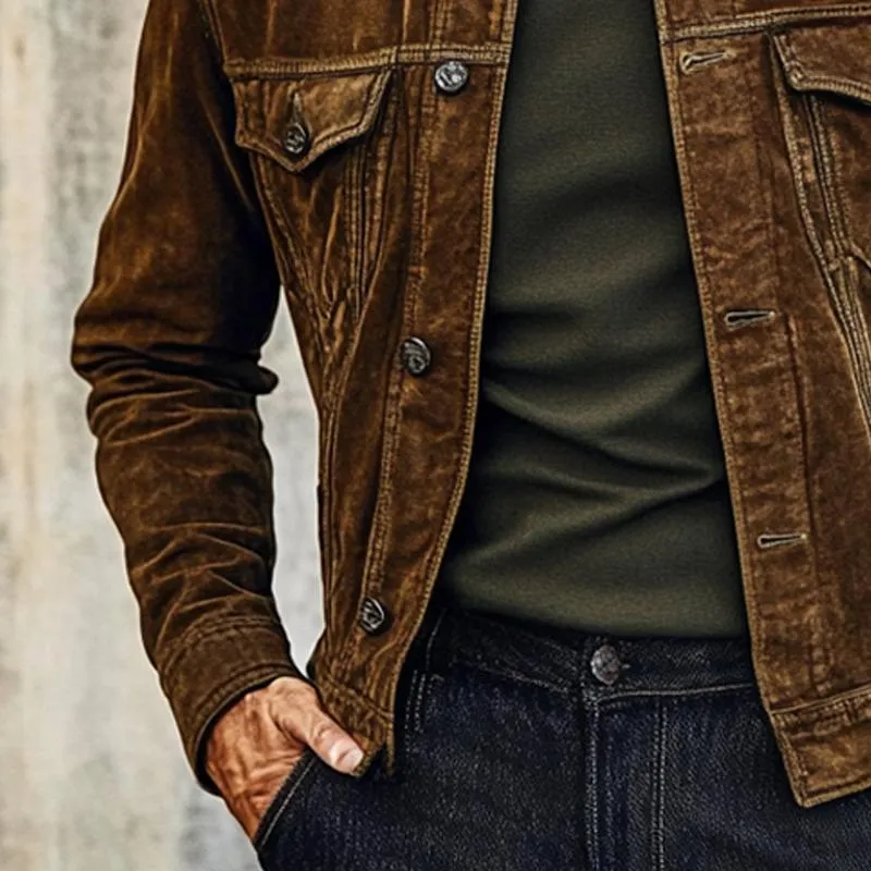 Men's Vintage Corduroy Lapel Jacket 99652515X sold by Manly product image thumbnail 4